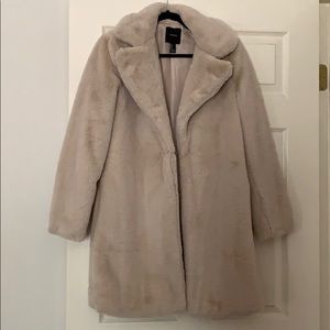 Faux fur coat